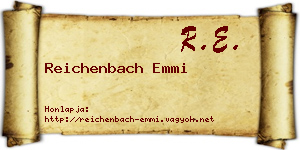 Reichenbach Emmi névjegykártya